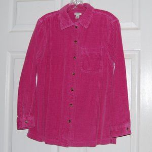 L.L. Bean Wide Wale Button Up Wide Wale Corduroy Shirt Jacket XS